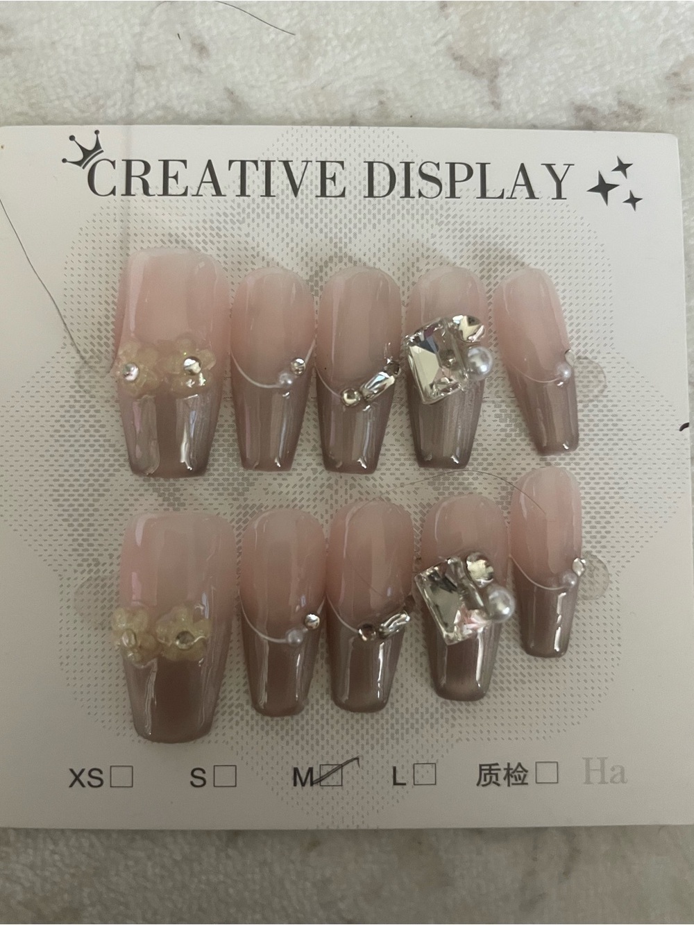 5 for $20! High Quality Press-On Nails in size medium